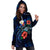 Philippines Polynesian Hoodie Dress - Blue Turtle Hibiscus - Polynesian Pride