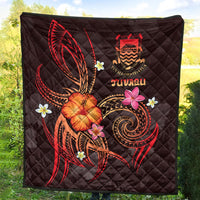 Tuvalu Polynesian Premium Quilt - Legend of Tuvalu (Red) - Polynesian Pride