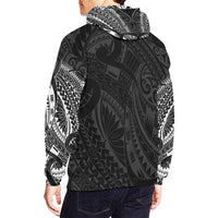 Hei Tiki Maori Tattoo All Over Hoodie White - Polynesian Pride