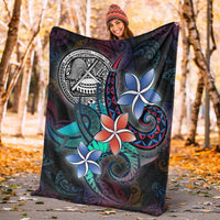 American Samoa Premium Blanket - Plumeria Flowers Style - Polynesian Pride