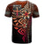 Fiji Polynesian T Shirt Red Vintage Tribal Mountain - Polynesian Pride