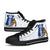 Guam High Top Shoes - Chamorro With Puntan Blue Color - Polynesian Pride