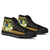 Cook Islands High Top Shoes - Polynesian Gold Patterns Collection - Polynesian Pride