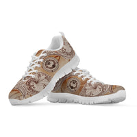 Northern Mariana Islands Sneakers - Hibiscus Flowers Vintage Style - Polynesian Pride