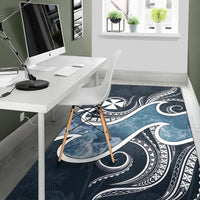 Wallis and Futuna Polynesian Area Rug - Ocean Style - Polynesian Pride