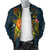 Cook Islands Polynesian Men's Bomber Jacket - Legend of Cook Islands (Blue) - Polynesian Pride