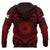 American Samoa Polynesian Zip up Hoodie Red Seal - Polynesian Pride