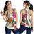 Papua New Guinea Women's Racerback Tank - The Tropical Plumeria Flower Style Nude - Polynesian Pride