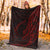 Samoa Premium Blanket - Polynesian Pattern Style Red Color - Polynesian Pride