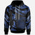 Palau Polynesian Custom Hoodie Polynesian Tattoo Blue Version Unisex Blue - Polynesian Pride