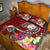 Fiji Quilt Bed Set - Turtle Plumeria (Red) - Polynesian Pride