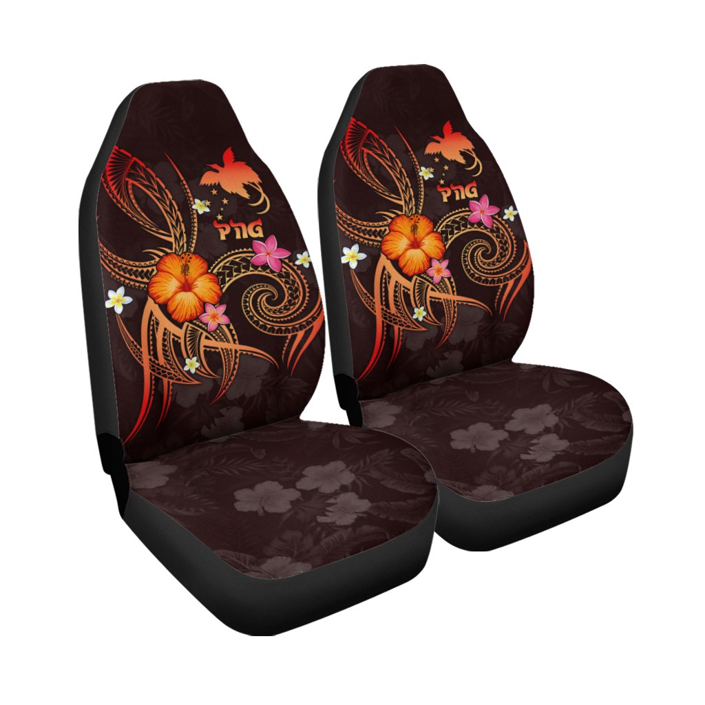 Papua New Guinea Polynesian Car seat Covers - Legend of Papua New Guinea (Red) - Polynesian Pride