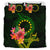 Cook Islands Polynesian Bedding Set - Floral With Seal Flag Color - Polynesian Pride