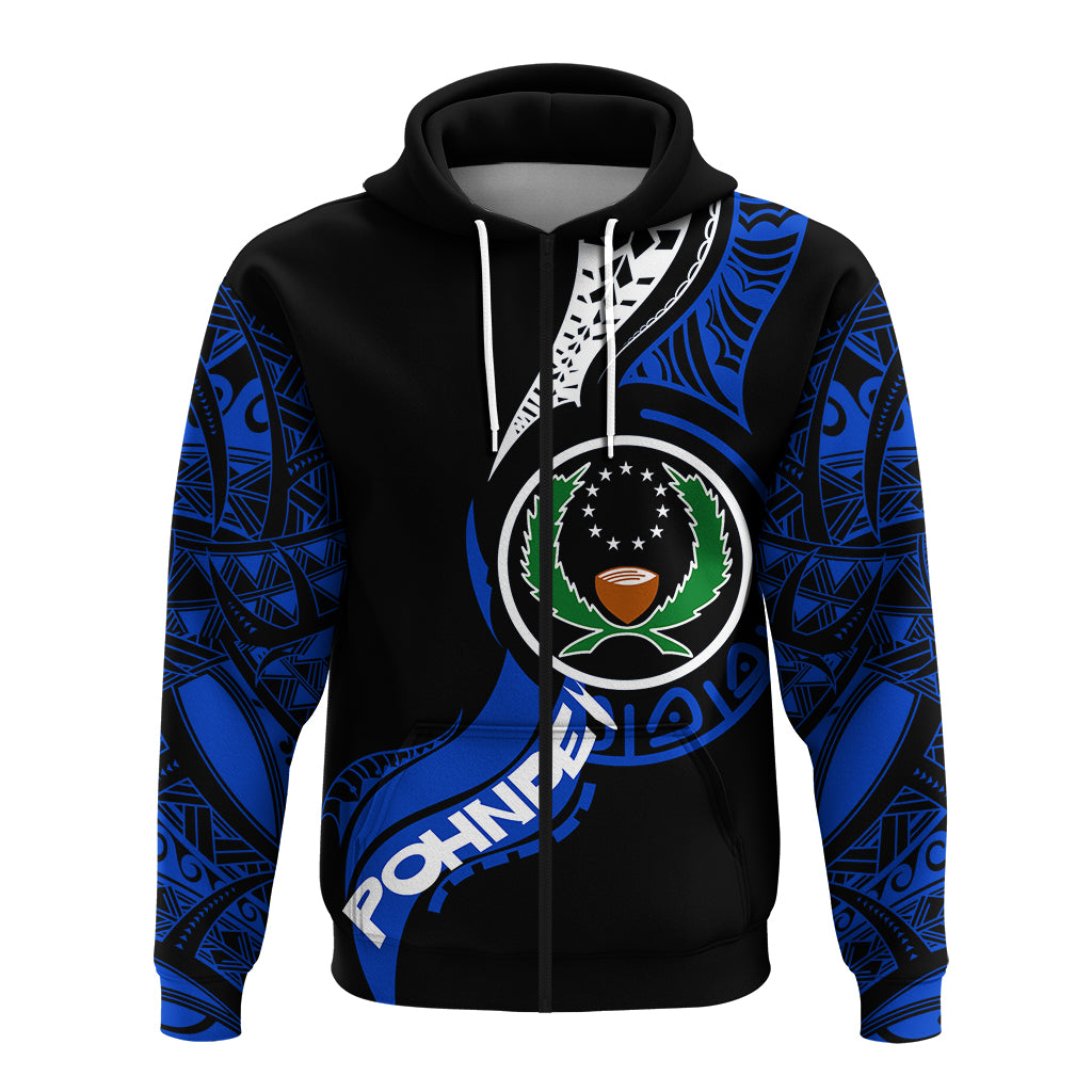 Pohnpei Zip Hoodie Micronesia Pride LT12 - Polynesian Pride