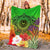 Tahiti Premium Blanket - Manta Ray Tropical Flowers (Green) - Polynesian Pride