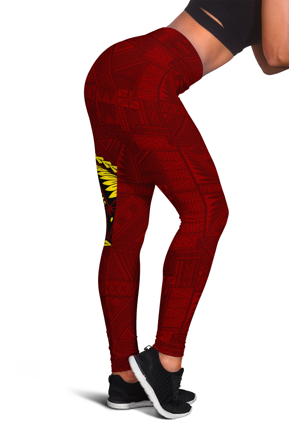 Tonga Vava'u High School Tongan Patterns Legging - LT12 - Polynesian Pride