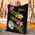 Guam Polynesian Blanket - Plumeria Tribal - Polynesian Pride