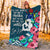 (Custom Personalised) Cook Islands Mothers Day With Green Turtle Blanket - LT12 - Polynesian Pride