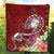 Fiji Premium Quilt - Turtle Plumeria (Red) - Polynesian Pride