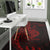 New Caledonia Area Rug - Custom Personalised Polynesian Pattern Style Red Color - Polynesian Pride