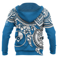 Yap Polynesian Zip up Hoodie Polynesian Turtle - Polynesian Pride