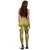 Palau Polynesian Legging - Floral With Seal Gold - Polynesian Pride