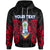 Guam Polynesian Custom Hoodie Guam Spirit Unisex Red - Polynesian Pride