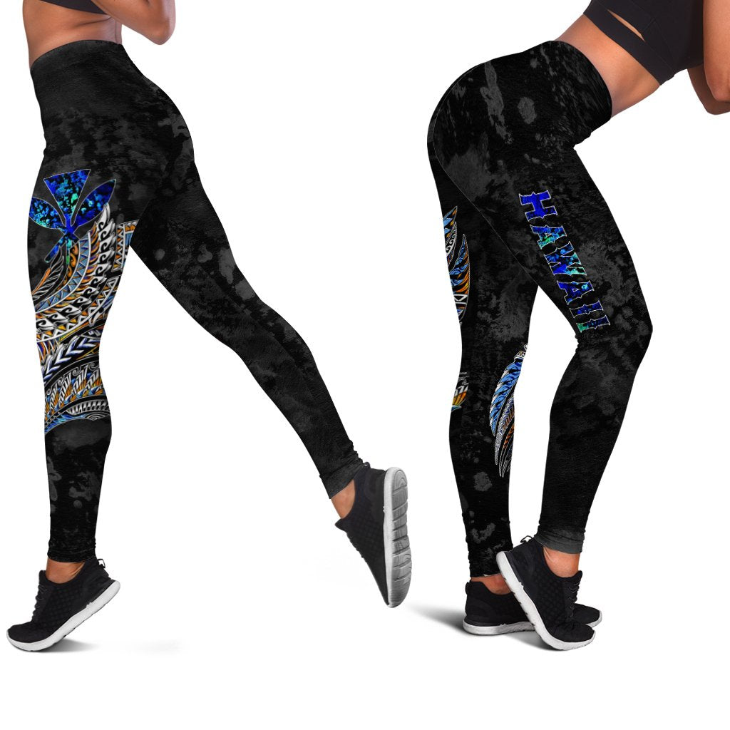 Polynesian Hawaii Legging - Polynesian Wings Black - Polynesian Pride