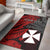 (Custom Personalised) Wallis and Futuna Area Rug Enjoy Polynesian Flowers LT13 Rug Red - Polynesian Pride