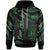 Niue Polynesian Custom Hoodie Polynesian Tattoo Green Version Unisex Green - Polynesian Pride