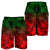 Polynesian Men's Shorts - Red Hibiscus Patterns - Polynesian Pride