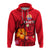 French Polynesia Zip up Hoodie Hibiscus With Tribal LT12 - Polynesian Pride