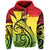 Hawaii Hoodie Kanaka Reggae Allover Zip Hoodie - Polynesian Pride