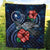 Chuuk Polynesian Premium Quilt - Blue Turtle Hibiscus - Polynesian Pride