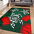 Hawaii Lehua Flowers Turtle Poly Area Rug - Ser Style - AH - Polynesian Pride