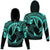 Hawaii Hoodie Polynesian Hammerhead Shark Turquoise Unisex Turquoise - Polynesian Pride