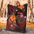 Papua New Guinea Polynesian Premium Blanket - Legend of Papua New Guinea (Red) - Polynesian Pride