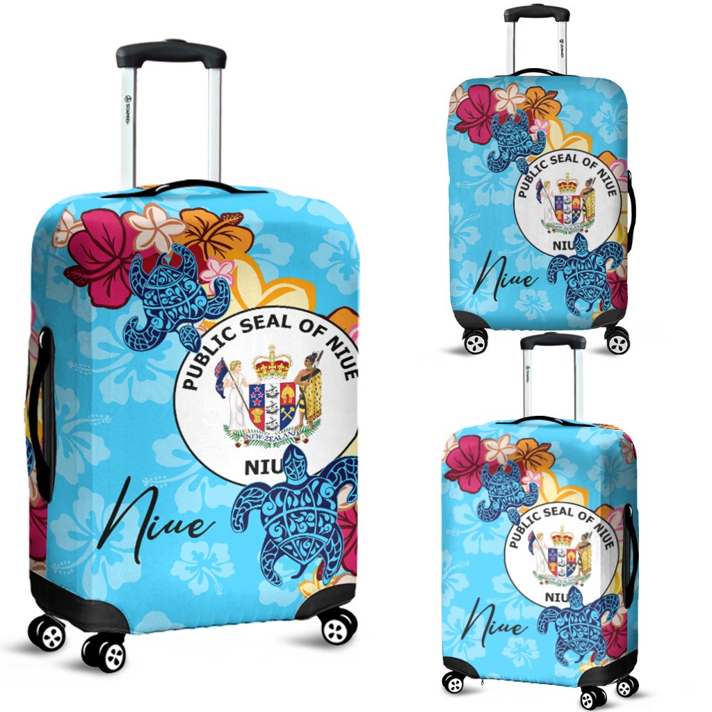 Niue Luggage Covers - Tropical Style Blue - Polynesian Pride