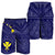 Hawaii Men's Short - Hawaii Kanaka Maoli And Map ( Blue) - Polynesian Pride