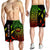 Hawaii Men Shorts - Hawaii Seal Rocket Style (Reggae) Black - Polynesian Pride