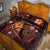 Papua New Guinea Polynesian Personalised Quilt Bed Set - Legend of Papua New Guinea (Red) - Polynesian Pride