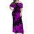 Hawaii Off Shoulder Long Dress Polynesia Purple Shark LT13 Women Purple - Polynesian Pride