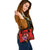 Vanuatu Polynesian Shoulder Handbag - Floral With Seal Red - Polynesian Pride