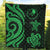 Yap Micronesian Premium Quilt - Green Tentacle Turtle - Polynesian Pride