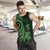 Fiji Men's Tank Top - Green Tentacle Turtle Crest - Polynesian Pride