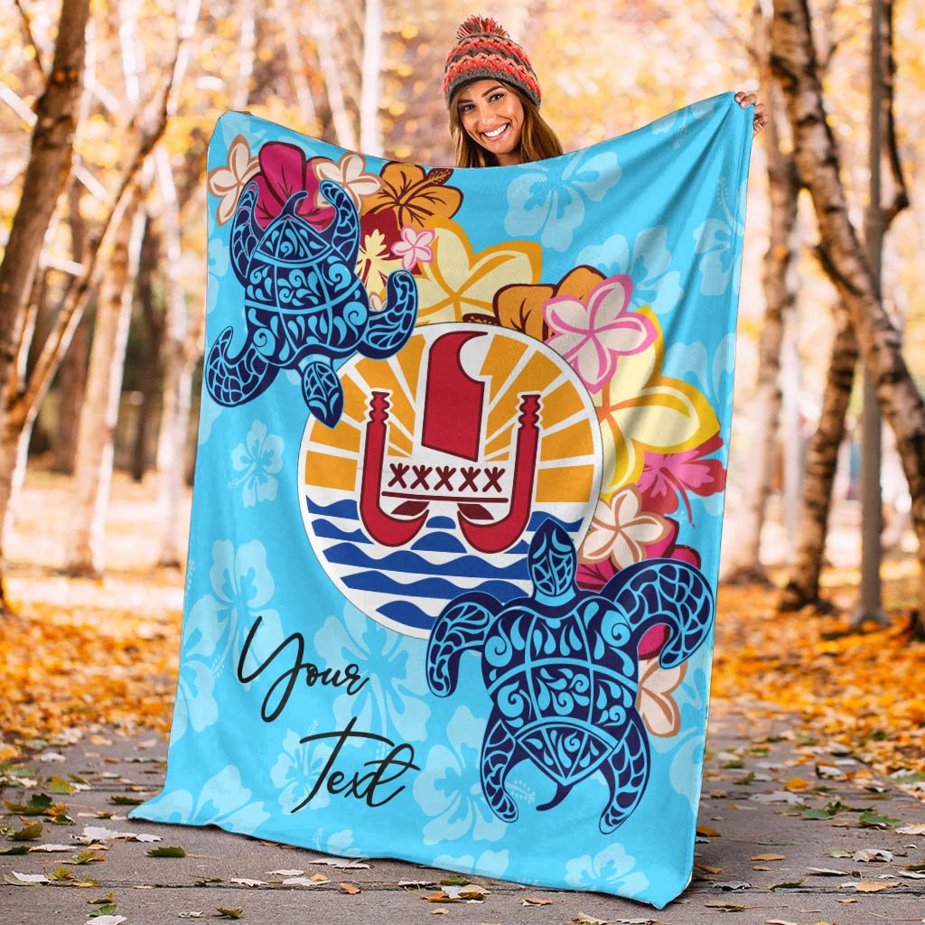 French Polynesia Custom Personalised Premium Blanket - Tropical Style - Polynesian Pride