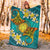 Northern Mariana Islands Polynesian Blanket - Manta Ray Ocean - Polynesian Pride