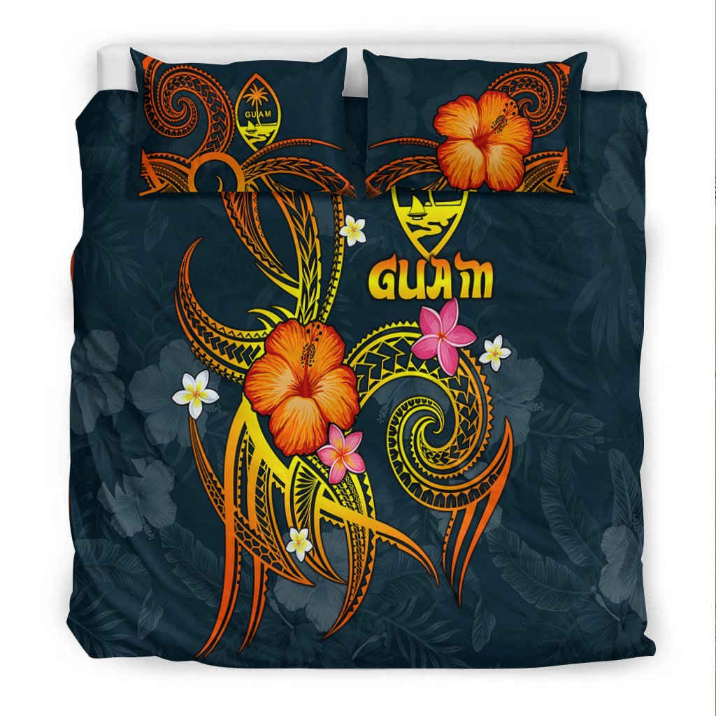 Guam Polynesian Bedding Set - Legend of Guam (Blue) - Polynesian Pride