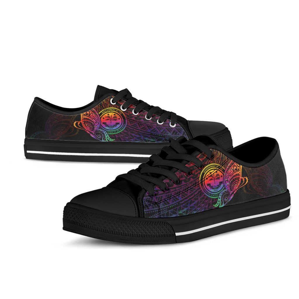 Federated States of Micronesia Low Top Shoes - Butterfly Polynesian Style - Polynesian Pride