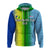 Vanuatu Malampa Fiji Day Zip up Hoodie Flag Version LT12 - Polynesian Pride
